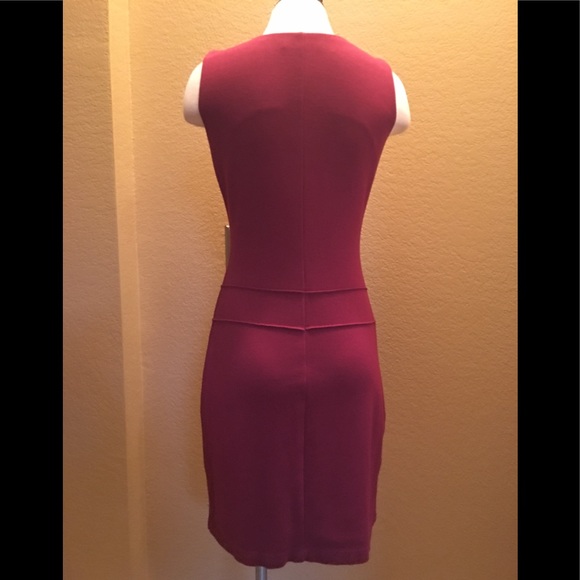 BCBGMaxAzria-Cranberry Sleeveless Jersey Dress - Picture 3 of 7